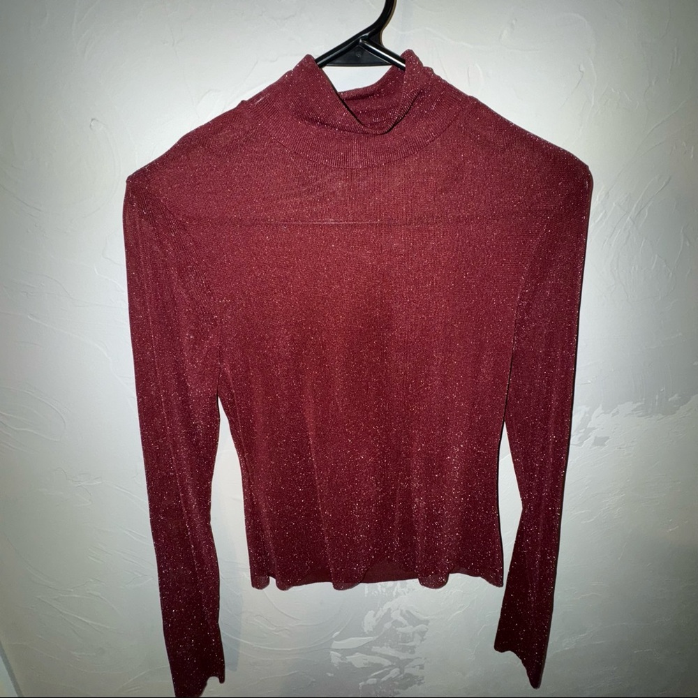 Mesh long sleeve top